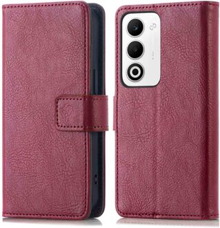 Imoshion Luxe Bookcase voor de Oppo A5 5G (2025) - Bordeaux Rood