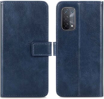 Imoshion Luxe Bookcase voor de Oppo A74 (5G) / A54 (5G) - Donkerblauw
