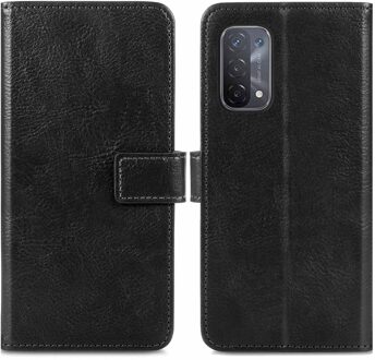 Imoshion Luxe Bookcase voor de Oppo A74 (5G) / A54 (5G) - Zwart