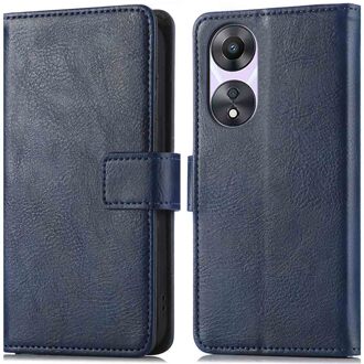 Imoshion Luxe Bookcase voor de Oppo A78 (4G) - Donkerblauw