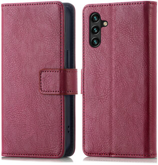 Imoshion Luxe Bookcase voor de Samsung Galaxy A13 (4G) - Bordeaux Donkerrood