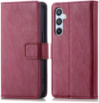 Imoshion Luxe Bookcase voor de Samsung Galaxy A14 (5G/4G) - Bordeaux Donkerrood