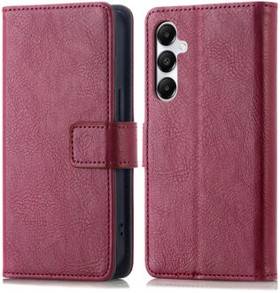 Imoshion Luxe Bookcase voor de Samsung Galaxy A15 (5G/4G) - Bordeaux Donkerrood