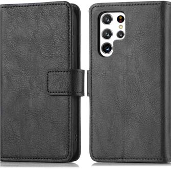 Imoshion Luxe Bookcase voor de Samsung Galaxy S22 Ultra - Zwart
