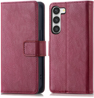 Imoshion Luxe Bookcase voor de Samsung Galaxy S23 - Bordeaux Donkerrood