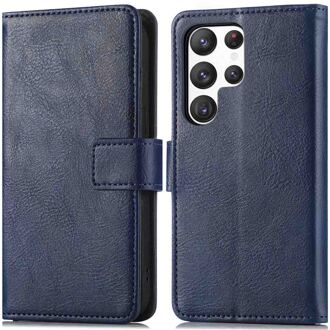 Imoshion Luxe Bookcase voor de Samsung Galaxy S23 Ultra - Donkerblauw