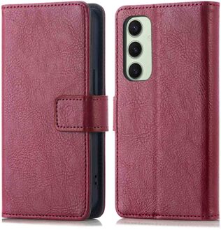 Imoshion Luxe Bookcase voor de Samsung Galaxy S24 FE - Bordeaux Donkerrood