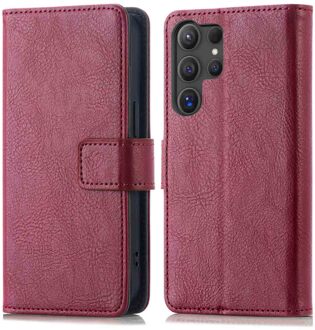 Imoshion Luxe Bookcase voor de Samsung Galaxy S24 Ultra - Bordeaux Donkerrood