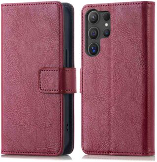 Imoshion Luxe Bookcase voor de Samsung Galaxy S25 Ultra - Bordeaux Donkerrood