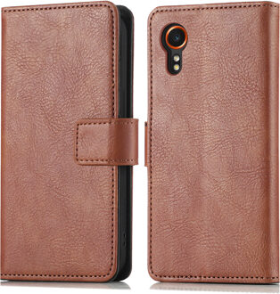 Imoshion Luxe Bookcase voor de Samsung Galaxy Xcover 7 - Bruin