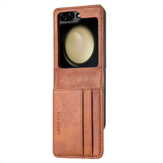 Imoshion Luxe Bookcase voor de Samsung Galaxy Z Flip 7 FE - Bruin