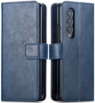 Imoshion Luxe Bookcase voor de Samsung Galaxy Z Fold 4 - Donkerblauw