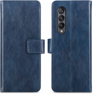 Imoshion Luxe Bookcase voor de Samsung Galaxy Z Fold3 - Donkerblauw