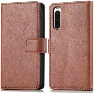 Imoshion Luxe Bookcase voor de Sony Xperia 10 V - Bruin