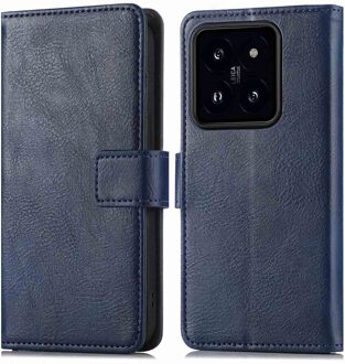Imoshion Luxe Bookcase voor de Xiaomi 14 - Donkerblauw