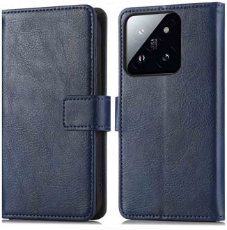 Imoshion Luxe Bookcase voor de Xiaomi 14T Pro - Donkerblauw
