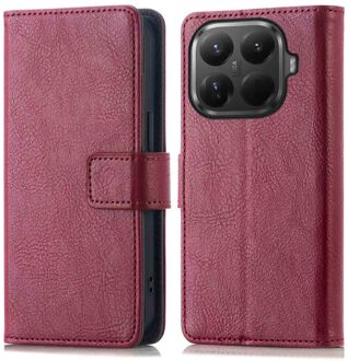 Imoshion Luxe Bookcase voor de Xiaomi 15T Pro - Bordeaux Rood