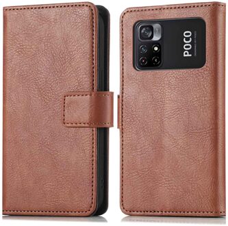 Imoshion Luxe Bookcase voor de Xiaomi Poco M4 Pro 5G - Bruin - 6.6