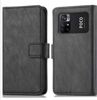Imoshion Luxe Bookcase voor de Xiaomi Poco M4 Pro 5G - Zwart - 6.6