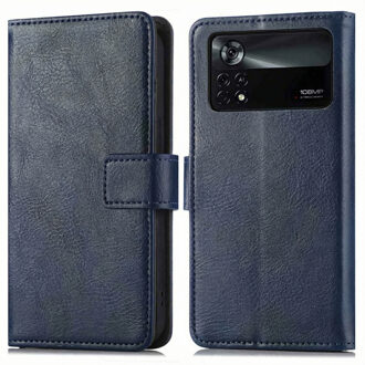 Imoshion Luxe Bookcase voor de Xiaomi Poco X4 Pro 5G - Donkerblauw