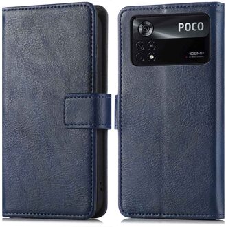 Imoshion Luxe Bookcase voor de Xiaomi Poco X4 Pro 5G - Donkerblauw