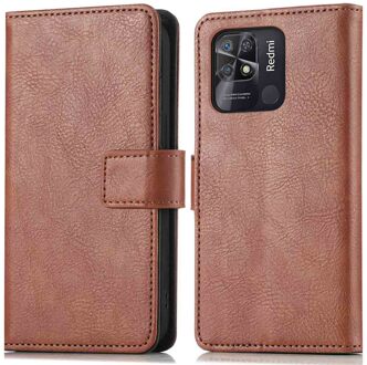 Imoshion Luxe Bookcase voor de Xiaomi Redmi 10C - Bruin