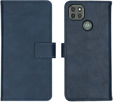 Imoshion Luxe Booktype Motorola Moto G9 Power hoesje - Donkerblauw