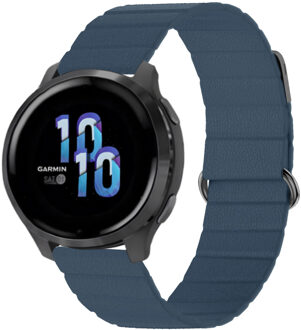 Imoshion Magnetisch lederen bandje - Universeel 22 mm aansluiting - Blauw - One size