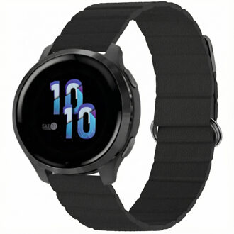 Imoshion Magnetisch lederen bandje - Universeel 22 mm aansluiting - Zwart - One size