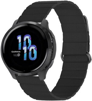 Imoshion Magnetisch lederen bandje - Universeel 22 mm aansluiting - Zwart - One size