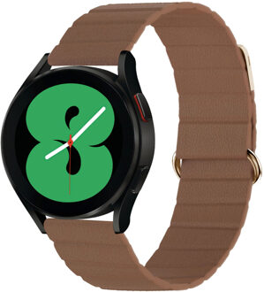 Imoshion Magnetisch lederen bandje voor de Samsung Galaxy Watch 7 40/44 mm - Bruin - 44 mm