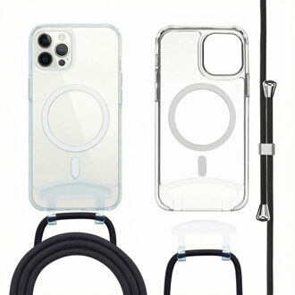 Imoshion MagSafe Backcover met afneembaar koord voor de Apple iPhone 12 Pro Max - Transparant