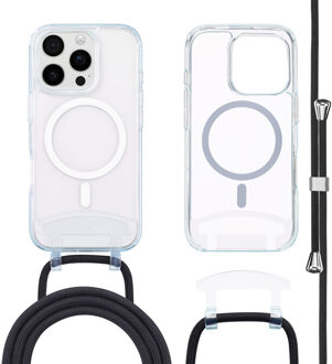 Imoshion MagSafe Backcover met afneembaar koord voor de Apple iPhone 16 Pro Max - Transparant