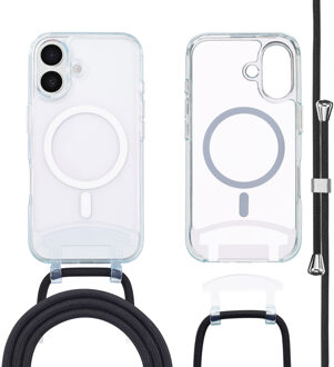 Imoshion MagSafe Backcover met afneembaar koord voor de Apple iPhone 16 - Transparant