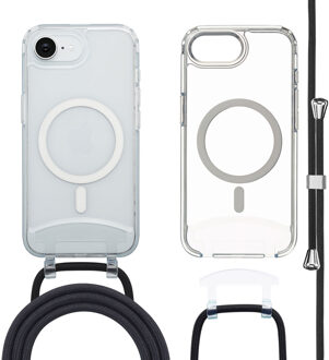 Imoshion MagSafe Backcover met afneembaar koord voor de Apple iPhone 16e - Transparant