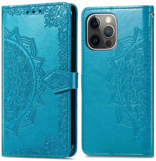 Imoshion Mandala Bookcase voor de Apple iPhone 13 Pro - Turquoise