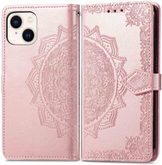 Imoshion Mandala Bookcase voor de Apple iPhone 14 / 13 - Rosé Goud