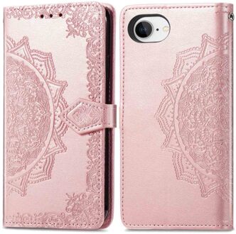 Imoshion Mandala Bookcase voor de Apple iPhone 16e - Rosé Goud
