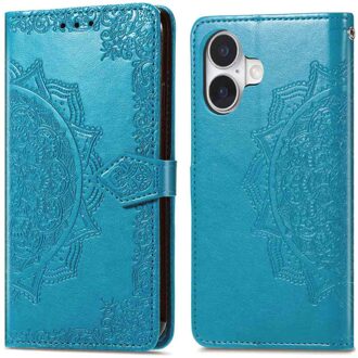 Imoshion Mandala Bookcase voor de Apple iPhone 17 - Turquoise