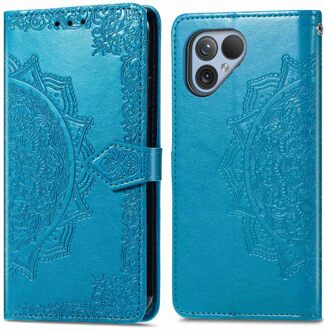 Imoshion Mandala Bookcase voor de Fairphone 5 - Turquoise