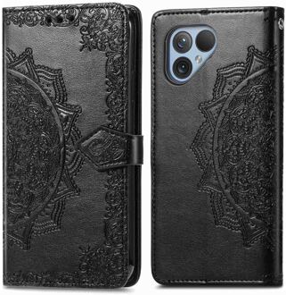 Imoshion Mandala Bookcase voor de Fairphone 5 - Zwart