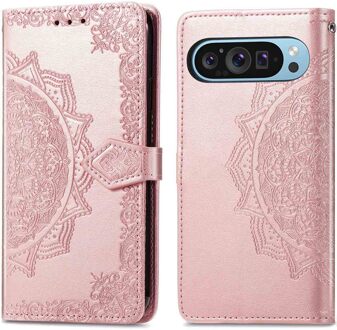 Imoshion Mandala Bookcase voor de Google Pixel 10 / 10 Pro - Rosé Goud