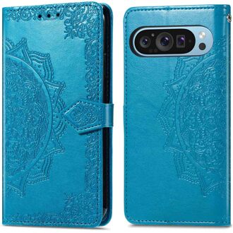 Imoshion Mandala Bookcase voor de Google Pixel 10 / 10 Pro - Turquoise