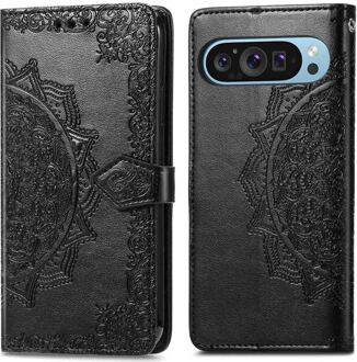 Imoshion Mandala Bookcase voor de Google Pixel 10 / 10 Pro - Zwart