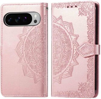 Imoshion Mandala Bookcase voor de Google Pixel 10 Pro XL - Rosé Goud