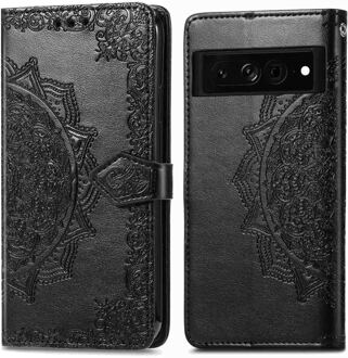 Imoshion Mandala Bookcase voor de Google Pixel 7 Pro - Zwart