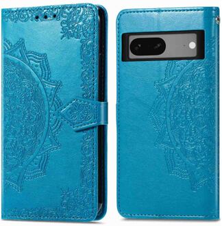 Imoshion Mandala Bookcase voor de Google Pixel 7 - Turquoise