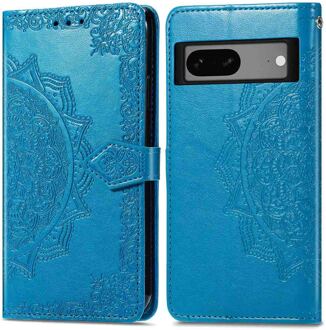 Imoshion Mandala Bookcase voor de Google Pixel 7a - Turquoise