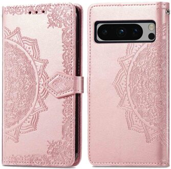 Imoshion Mandala Bookcase voor de Google Pixel 8 Pro - Rosé Goud