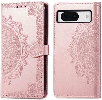Imoshion Mandala Bookcase voor de Google Pixel 8 - Rosé Goud